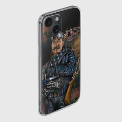 Чехол для iPhone 15 силиконовый с защитой камеры Сталин 3 - фото 2