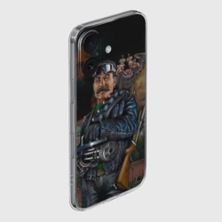 Чехол для iPhone 16 силиконовый с защитой камеры Сталин 3 - фото 2