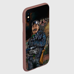 Чехол для iPhone XS Max матовый Сталин 3 - фото 2