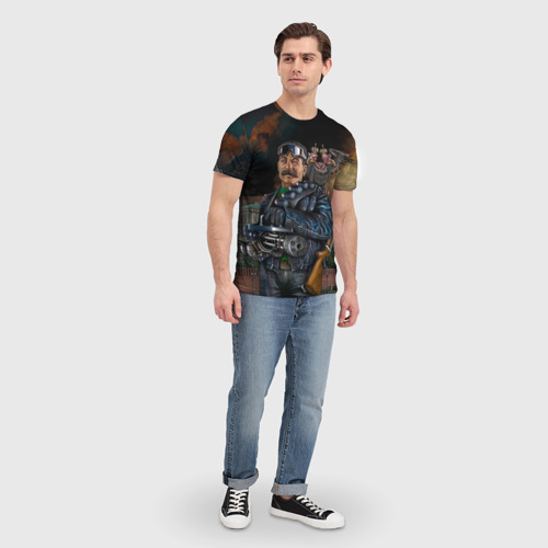 Мужская футболка 3D Сталин 3, цвет 3D печать - фото 5