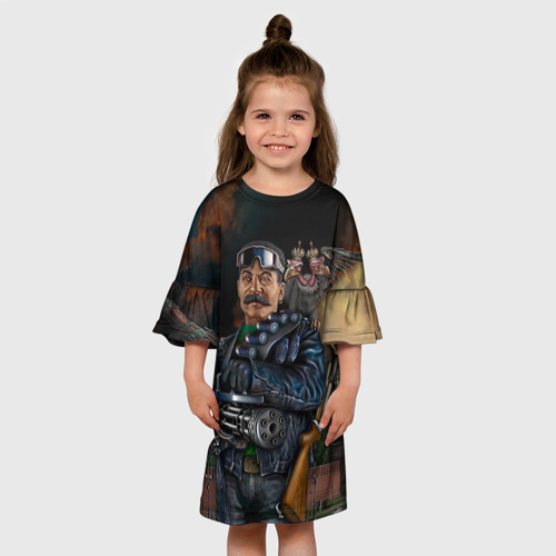 Детское платье 3D Сталин 3, цвет 3D печать - фото 4
