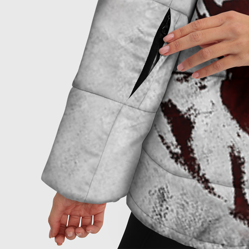 Женская зимняя куртка Oversize Че Гевара 1, цвет светло-серый - фото 6