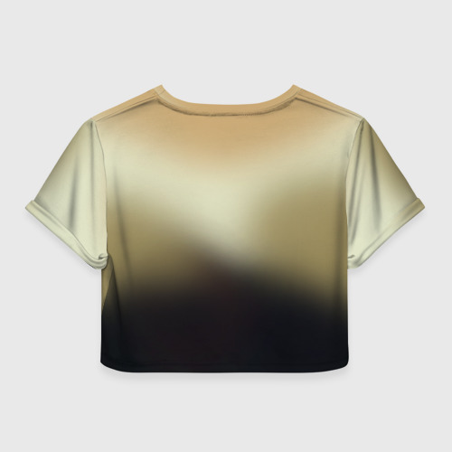 Женская футболка Crop-top 3D Элвис 1, цвет 3D печать - фото 2