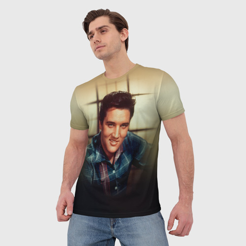 Мужская футболка 3D Элвис 1, цвет 3D печать - фото 3