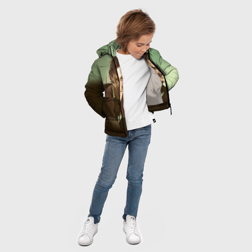 Зимняя куртка для мальчиков 3D Элвис 2, цвет светло-серый - фото 5