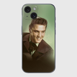 Чехол для iPhone 15 силиконовый с защитой камеры Элвис 2