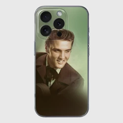 Чехол для iPhone 16 Pro Max силиконовый с защитой камеры Элвис 2