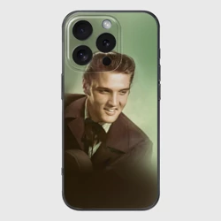 Чехол для iPhone 16 Pro силиконовый с защитой камеры Элвис 2