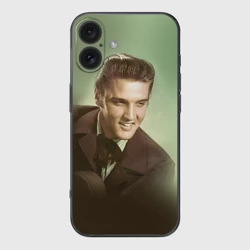 Чехол для iPhone 16 силиконовый с защитой камеры Элвис 2