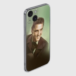 Чехол для iPhone 15 силиконовый с защитой камеры Элвис 2 - фото 2