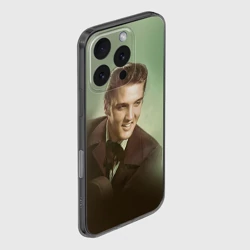 Чехол для iPhone 16 Pro силиконовый с защитой камеры Элвис 2 - фото 2