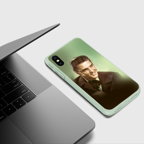 Чехол для iPhone XS Max матовый Элвис 2 - фото 5