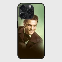 Чехол силиконовый для Apple iPhone 15 Pro матовый Элвис 2