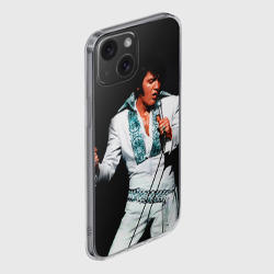 Чехол для iPhone 15 силиконовый с защитой камеры Элвис 3 - фото 2