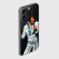 Чехол для iPhone 16 Pro Max силиконовый с защитой камеры Элвис 3 - фото 2