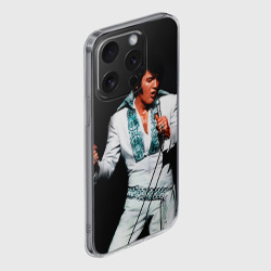 Чехол для iPhone 15 Pro силиконовый с защитой камеры Элвис 3 - фото 2