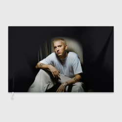 Флаг 3D Эминем сидит и смотрит, зачем он это делает