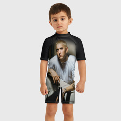 Детский купальный костюм 3D Эминем сидит и смотрит, зачем он это делает - фото 2