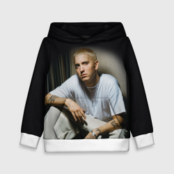 Детская толстовка 3D Эминем сидит и смотрит, зачем он это делает