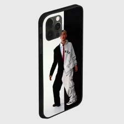 Чехол для iPhone 12 Pro Эминем в половинчатом костюме black-white - фото 2