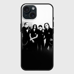 Чехол силиконовый для Apple iPhone 15 матовый Агата Кристи 1