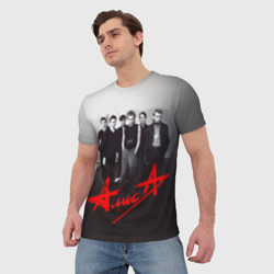 Мужская футболка 3D Алиса 1 - фото 2