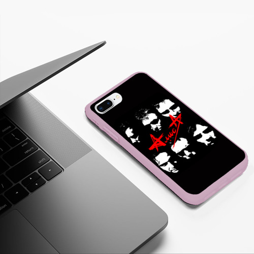 Чехол для iPhone 7Plus/8 Plus матовый Алиса 2, цвет розовый - фото 5