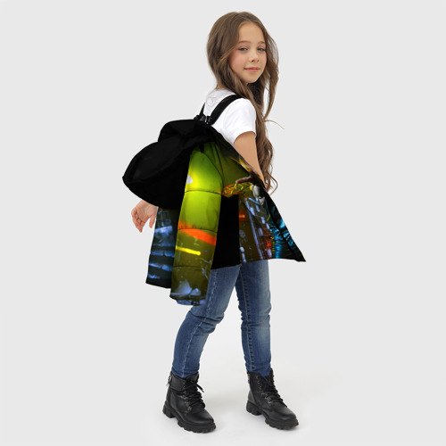 Зимняя куртка для девочек 3D Кипелов 1, цвет светло-серый - фото 6