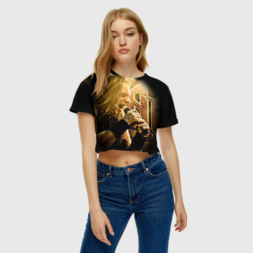 Женская футболка Crop-top 3D Кипелов 2 - фото 4