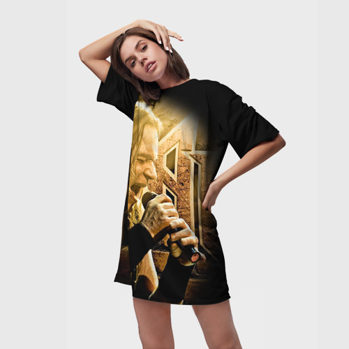 Платье-футболка 3D Кипелов 2, цвет 3D печать - фото 3