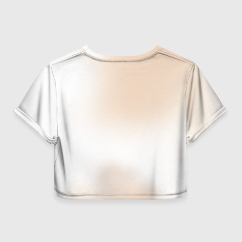 Женская футболка Crop-top 3D Горшок, цвет 3D печать - фото 2