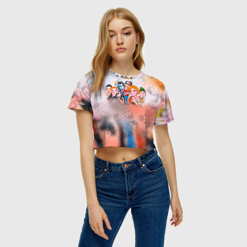 Женская футболка Crop-top 3D Король и Шут, цвет 3D печать - фото 3
