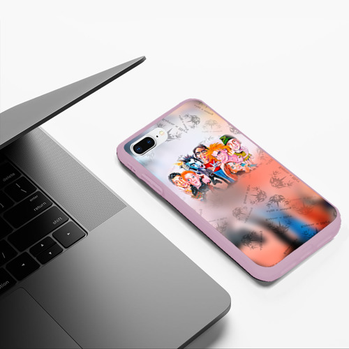 Чехол для iPhone 7Plus/8 Plus матовый Король и Шут, цвет розовый - фото 5