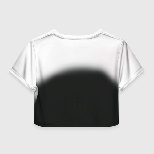 Женская футболка Crop-top 3D Пикник 1, цвет 3D печать - фото 2