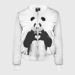 Женский бомбер 3D Панда Love
