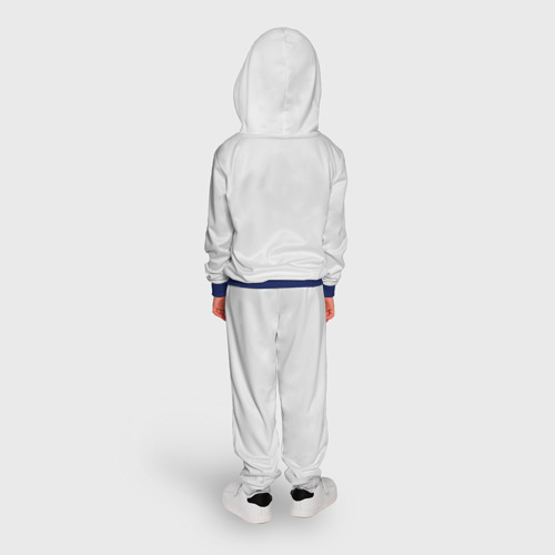 Детский костюм с толстовкой 3D Панда Love, цвет синий - фото 4