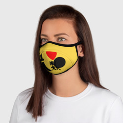 Маска из неопрена Я люблю человечество на японском - фото 2