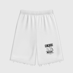 Женские шорты oversize футер хлопок One piece корабль