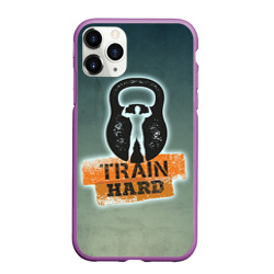 Чехол для iPhone 11 Pro Max матовый Train hard 2