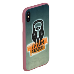 Чехол для iPhone XS Max матовый Train hard 2 - фото 2