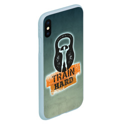 Чехол для iPhone XS Max матовый Train hard 2 - фото 2