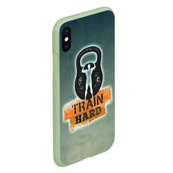 Чехол для iPhone XS Max матовый Train hard 2 - фото 2