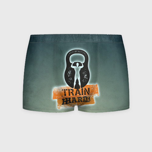 Мужские трусы 3D Train hard 2, цвет 3D печать