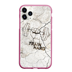 Чехол для iPhone 11 Pro матовый Train hard 5