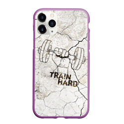 Чехол для iPhone 11 Pro Max матовый Train hard 5