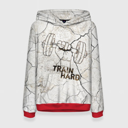Женская толстовка 3D Train hard 5