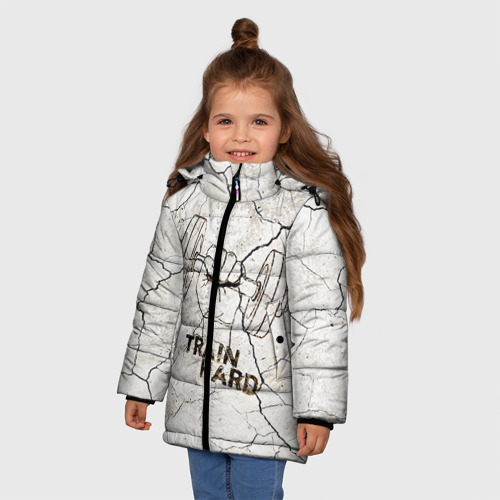 Зимняя куртка для девочек 3D Train hard 5, цвет черный - фото 3