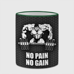 Кружка с полной запечаткой No pain no gain штангист - фото 2