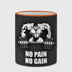 Кружка с полной запечаткой No pain no gain штангист - фото 2