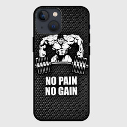 Чехол для iPhone 13 mini No pain no gain штангист